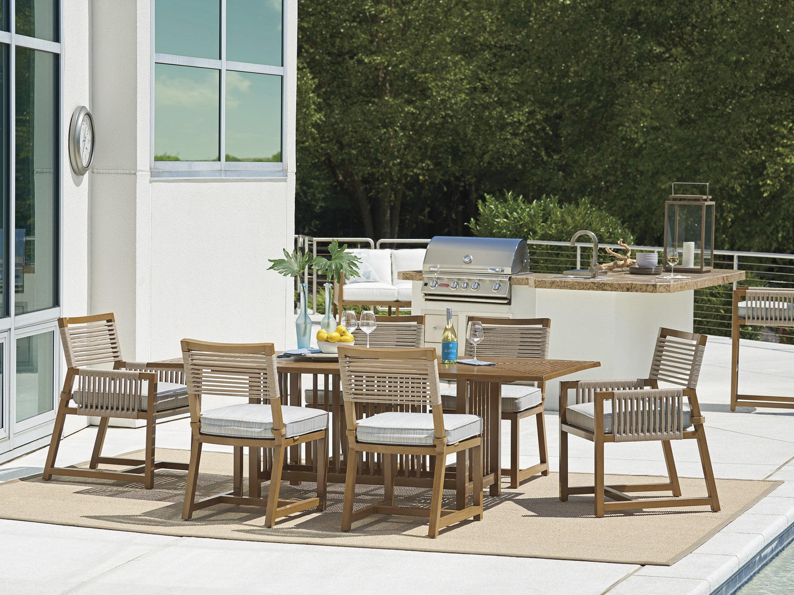 Tommy Bahama Outdoor St Tropez Rectangular Dining Table OUTDOOR DINING TABLES