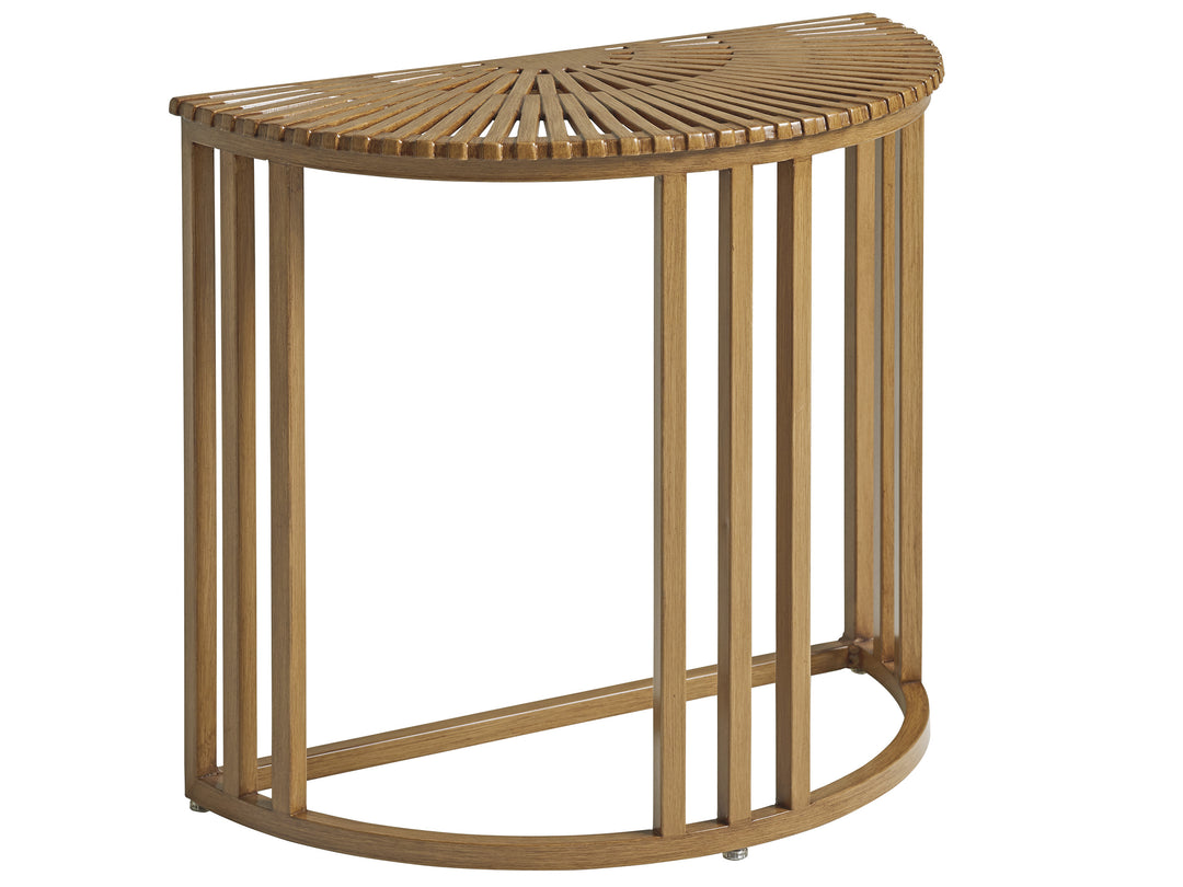 American Home Furniture | Tommy Bahama Outdoor  - St Tropez Demilune End Table