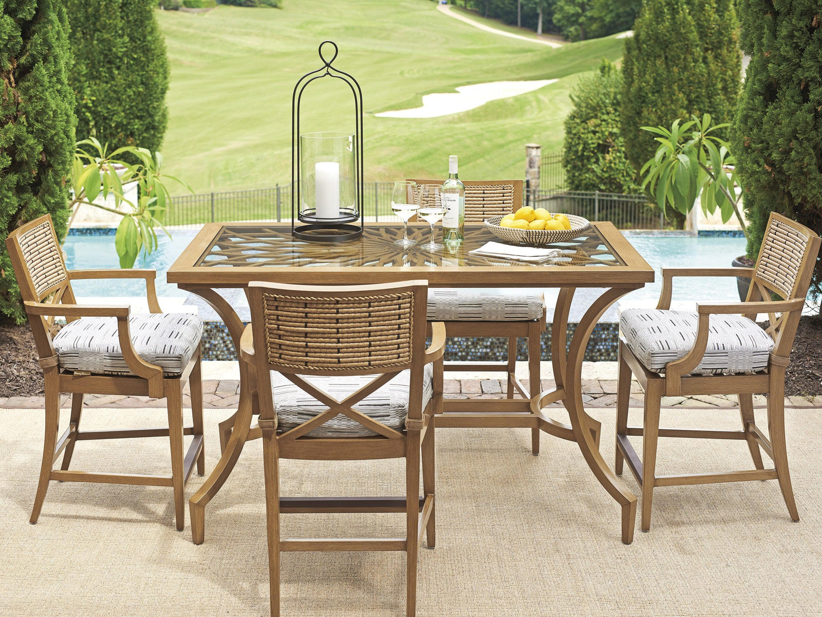 Tommy Bahama Outdoor Valley View Bistro Table OUTDOOR DINING TABLES