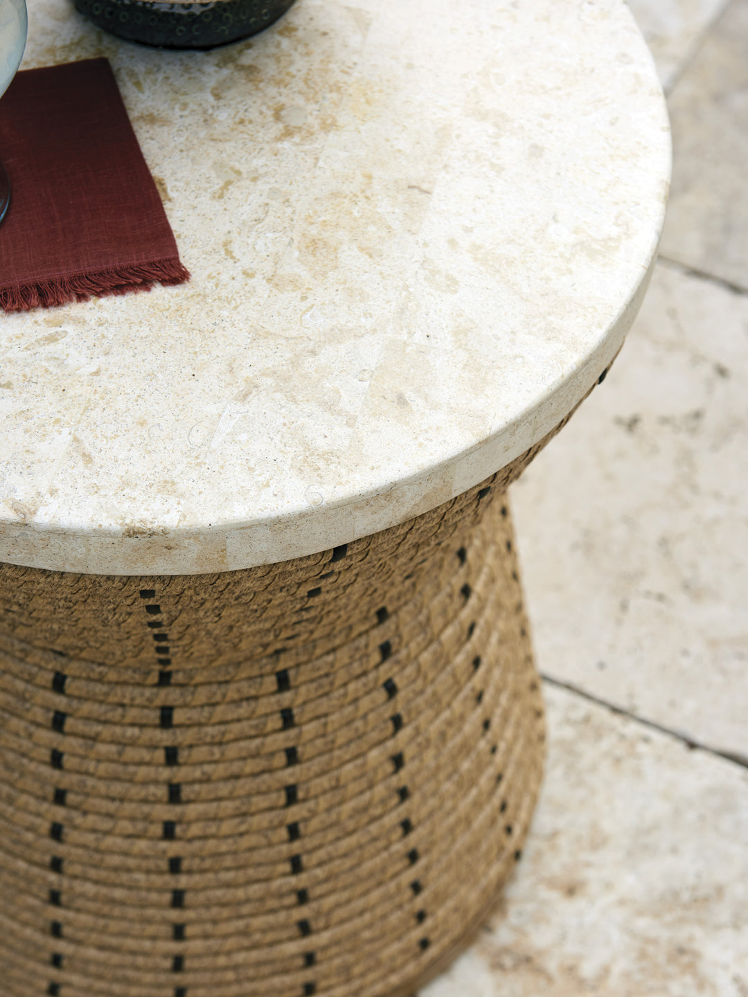 American Home Furniture | Tommy Bahama Outdoor  - Valley View Round Side Table