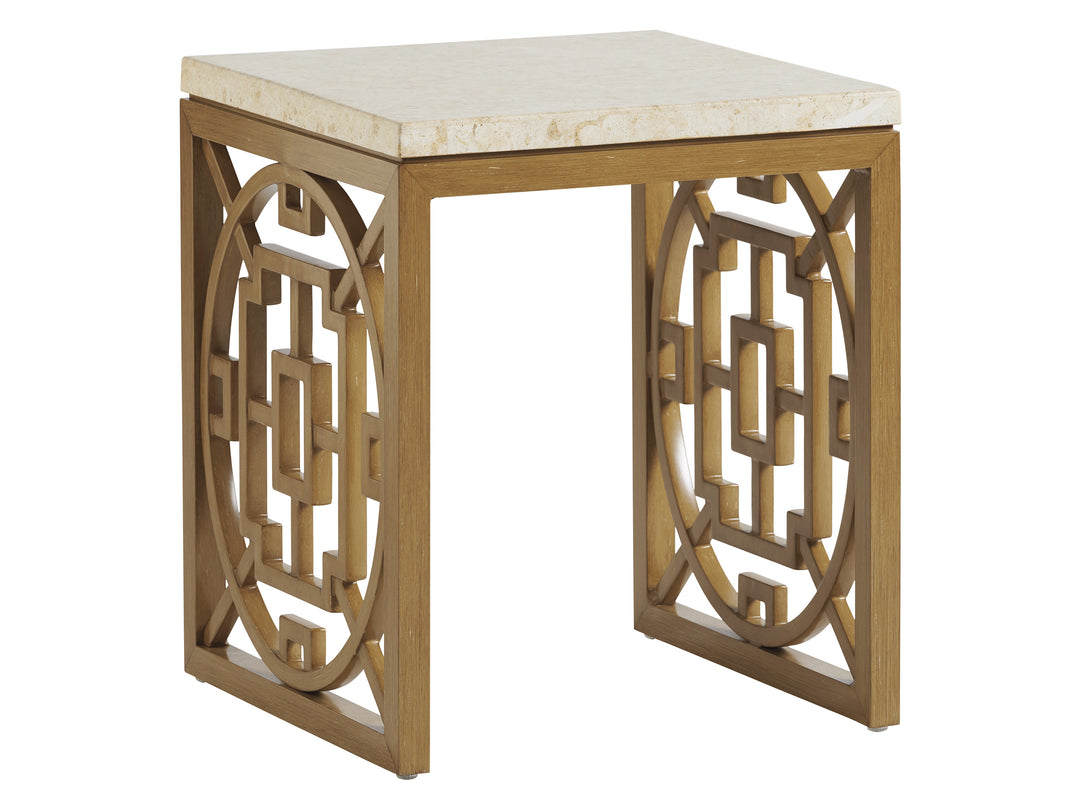 American Home Furniture | Tommy Bahama Outdoor  - Valley View Square End Table 1
