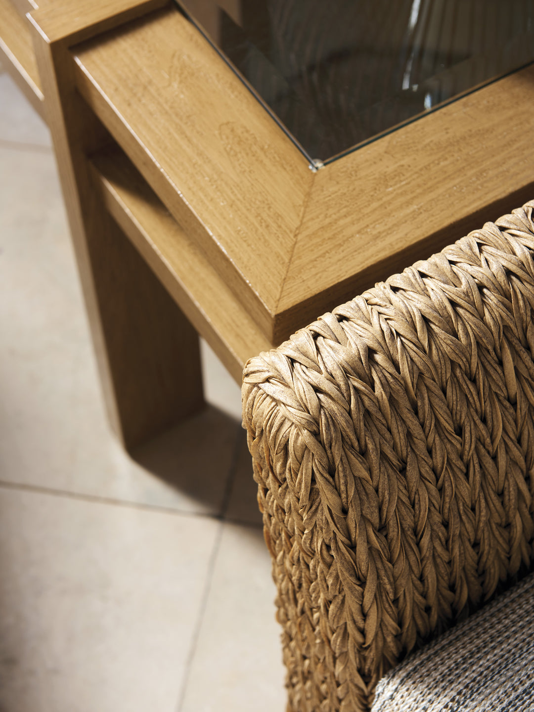American Home Furniture | Tommy Bahama Outdoor  - Valley View Square End Table 2