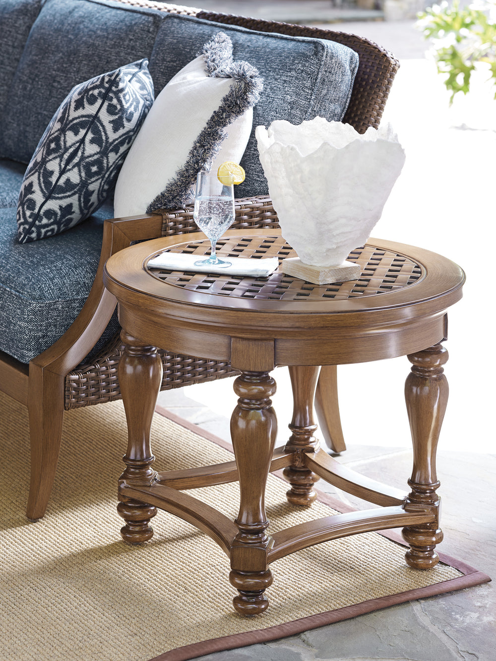 American Home Furniture | Tommy Bahama Outdoor  - Harbor Isle Round End Table