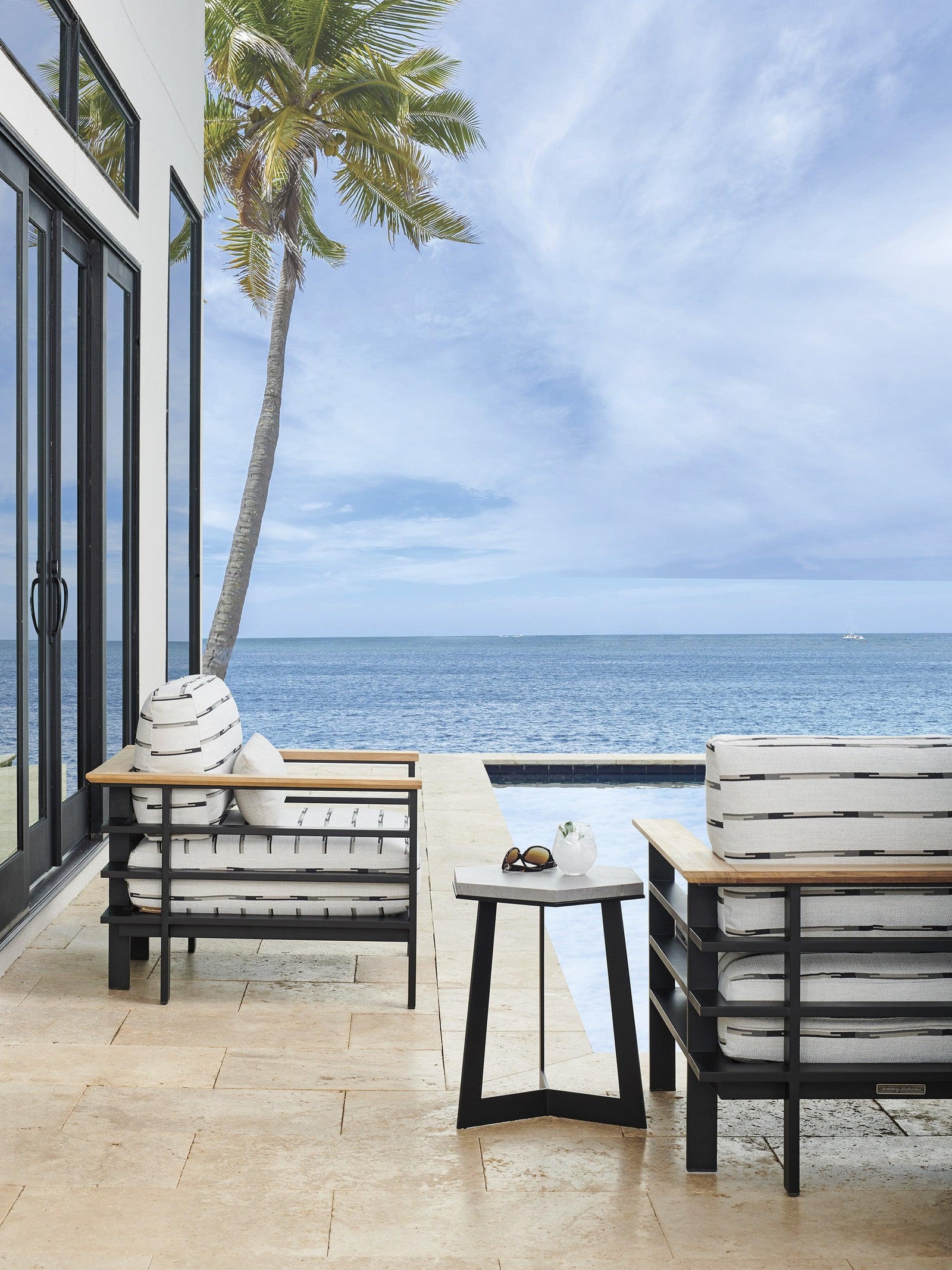 Tommy Bahama Outdoor South Beach Spot Table OUTDOOR ACCENT TABLES