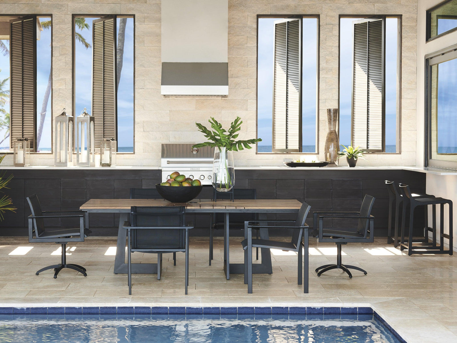 Tommy Bahama Outdoor South Beach Rectangular Dining Table OUTDOOR DINING TABLES