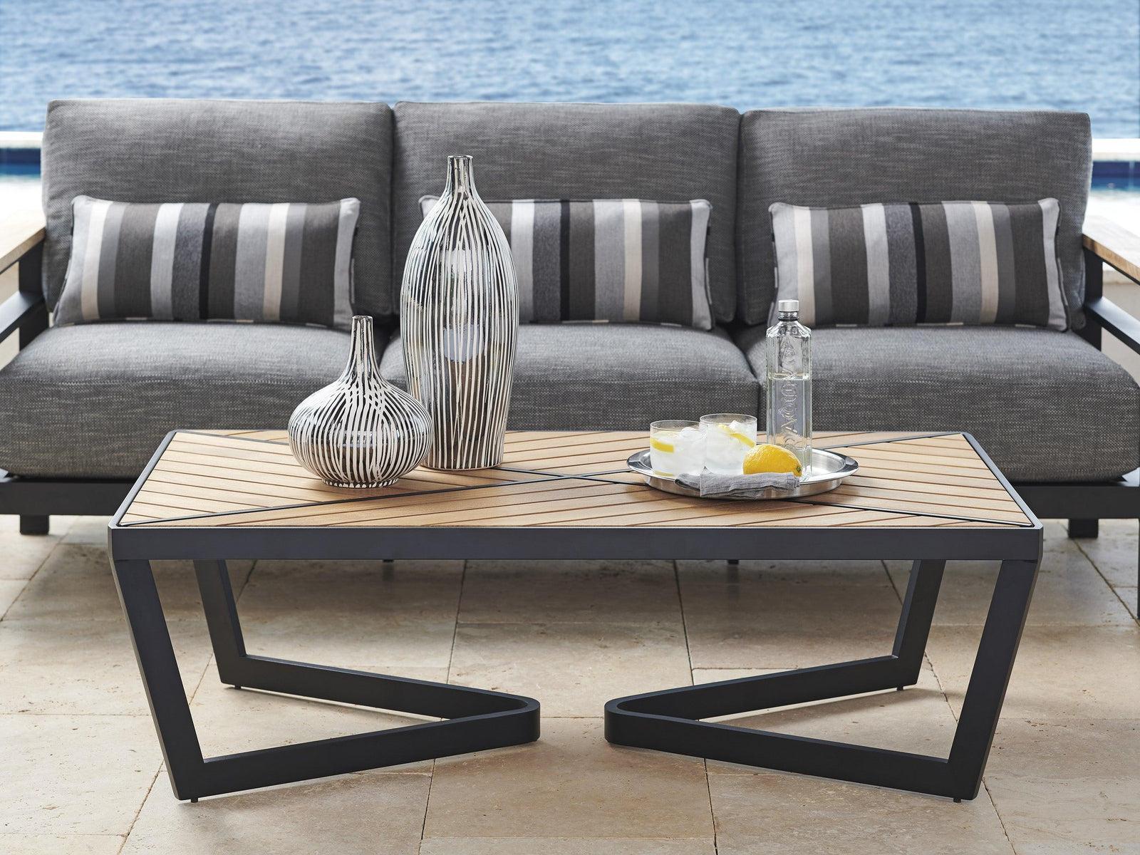 Tommy Bahama Outdoor South Beach Rectangular Cocktail Table OUTDOOR COFFEE TABLES