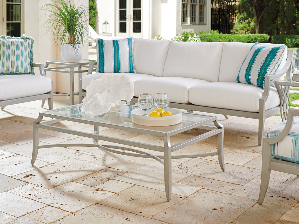 American Home Furniture | Tommy Bahama Outdoor  - Silver Sands Rectangular Cocktail Table