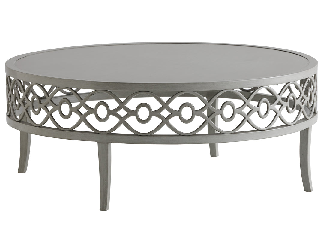 American Home Furniture | Tommy Bahama Outdoor  - Silver Sands Round Cocktail Table