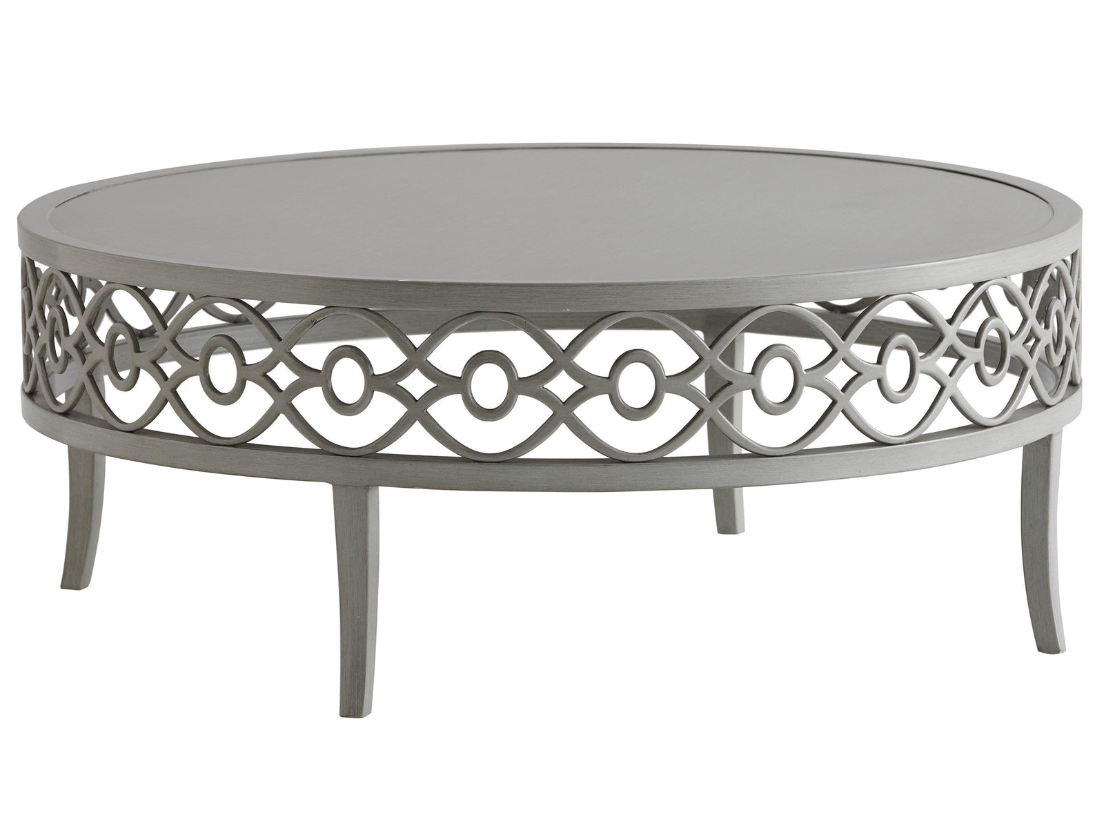 Tommy Bahama Outdoor Silver Sands Round Cocktail Table OUTDOOR COFFEE TABLES