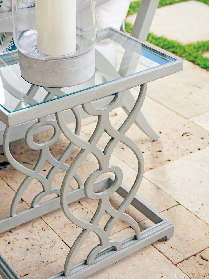 American Home Furniture | Tommy Bahama Outdoor  - Silver Sands Rectangular Spot Table