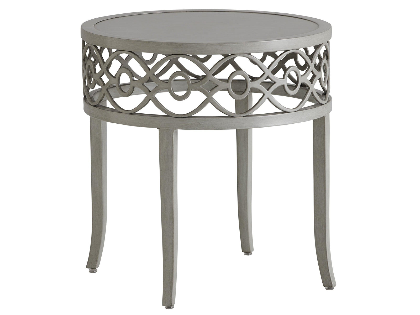 Tommy Bahama Outdoor Silver Sands Round End Table OUTDOOR ACCENT TABLES