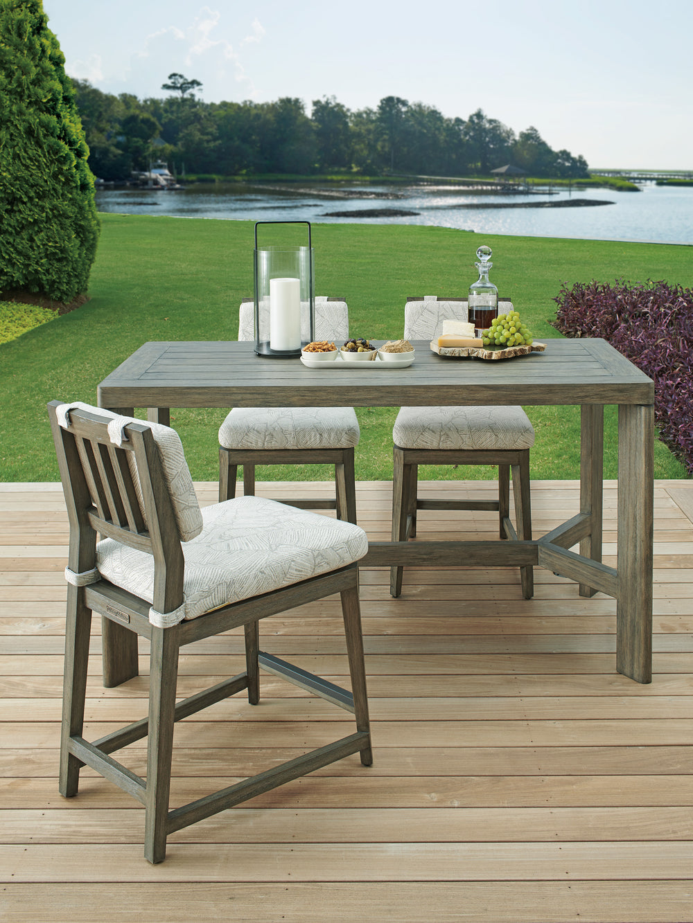American Home Furniture | Tommy Bahama Outdoor  - La Jolla High/Low Bistro Table