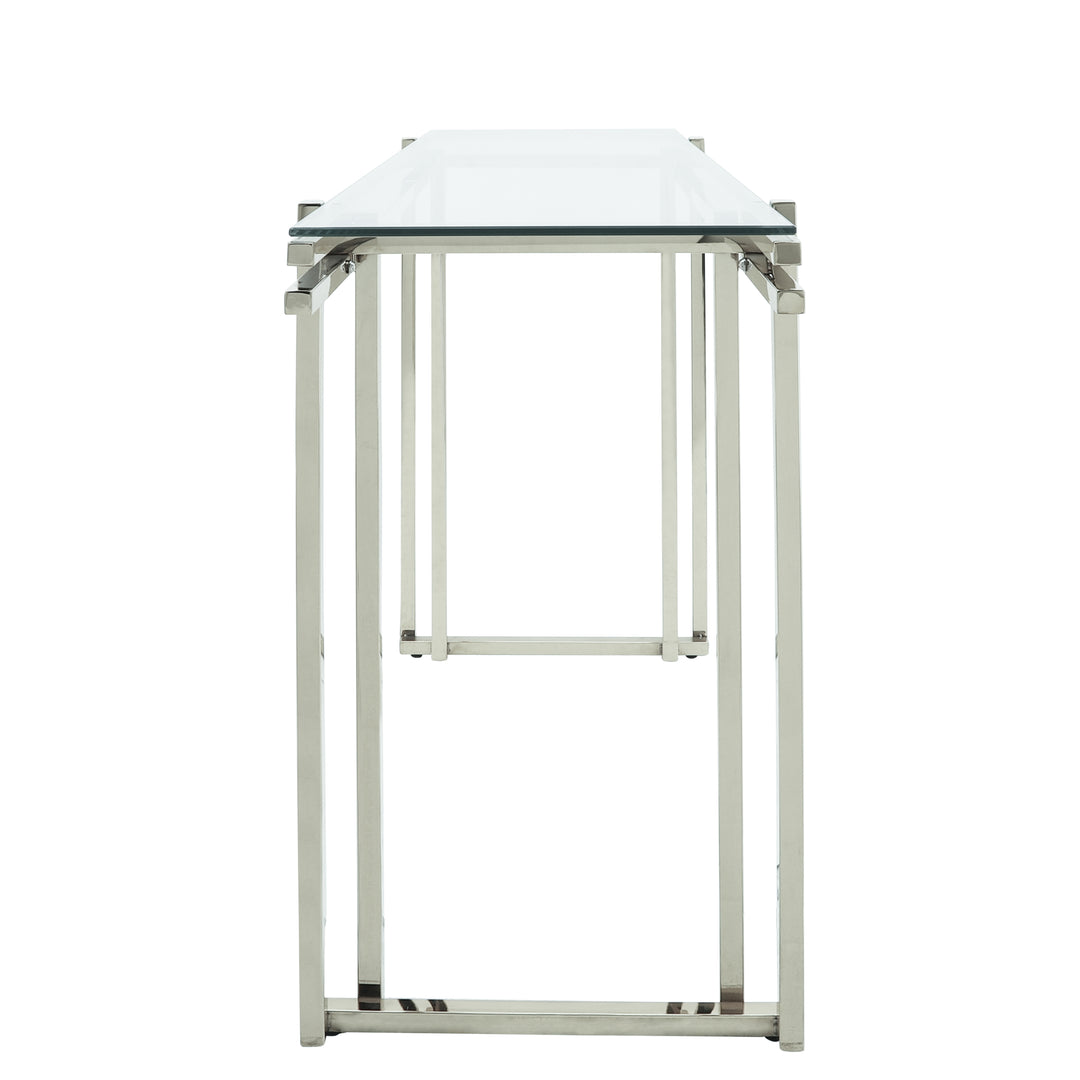 Stainless Steel Console Table, Silver