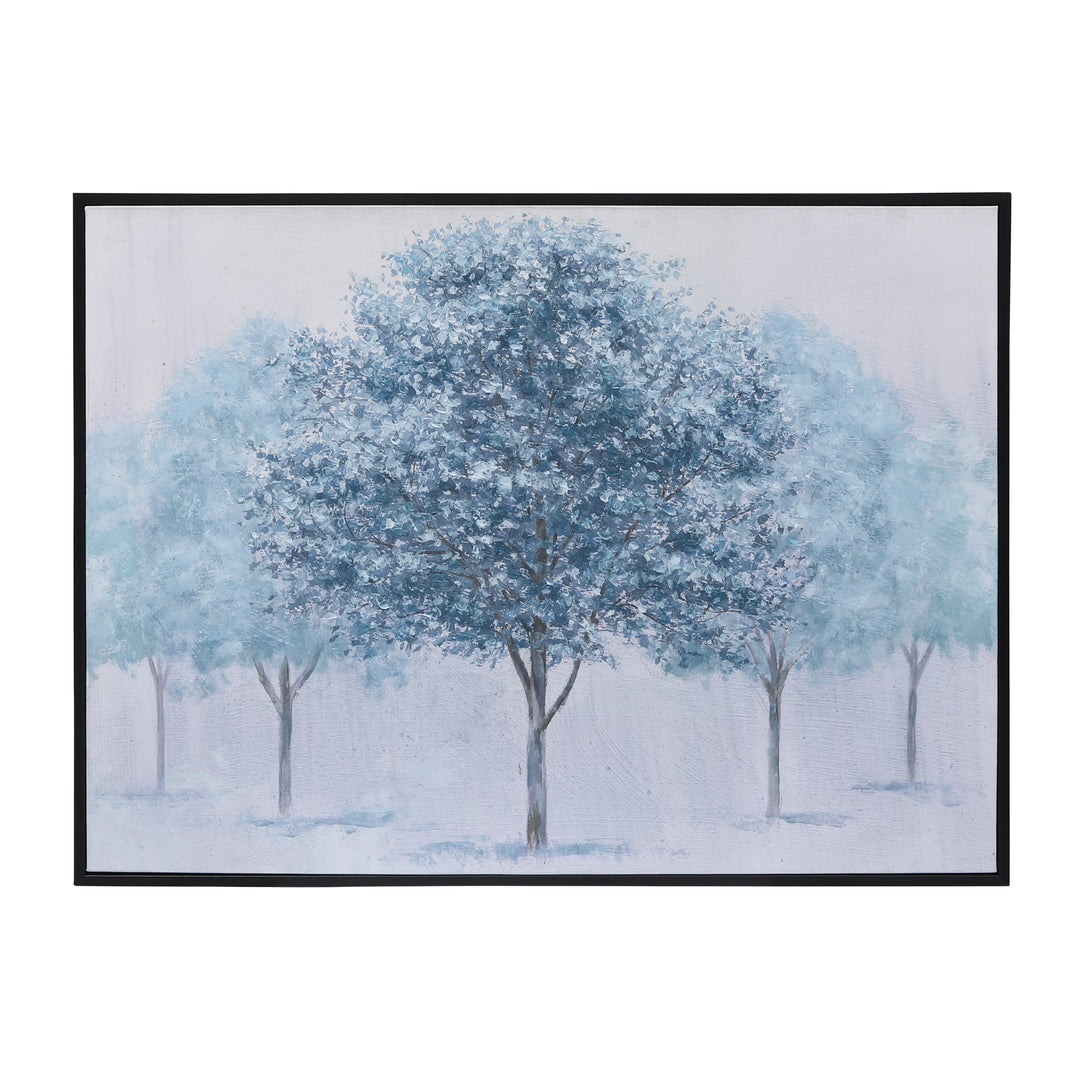 48x36 Handpainted Tree Canvas, Green