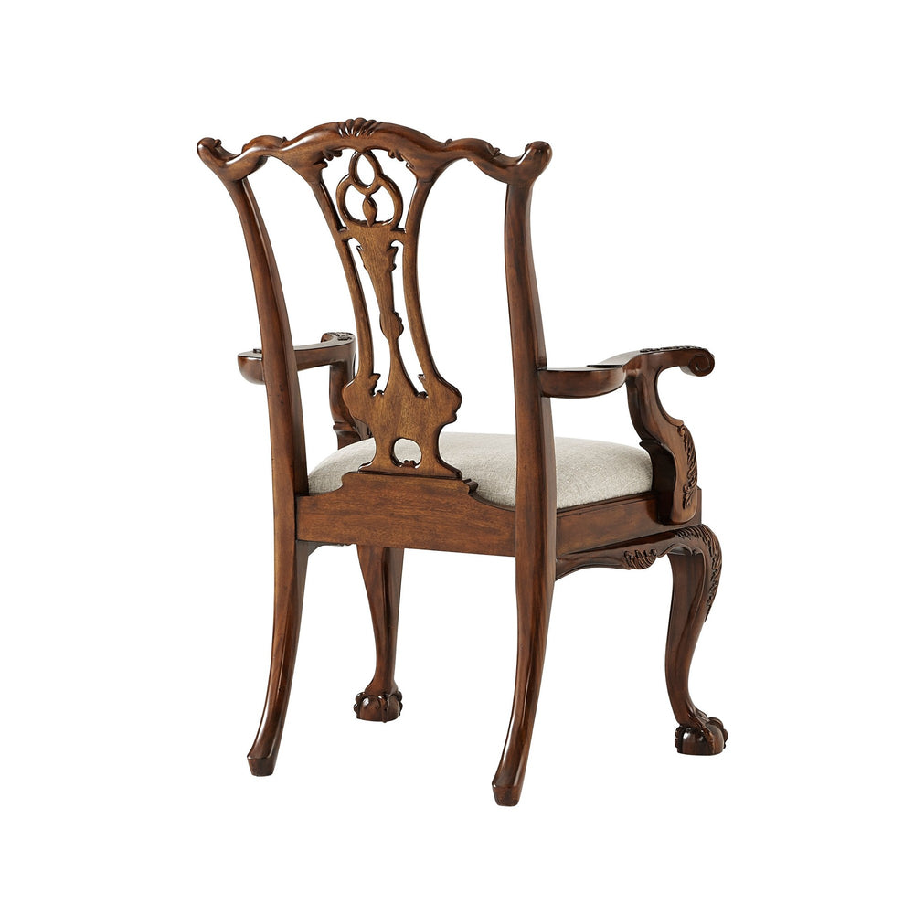 Classic Claw and Ball Armchair - Set of 2 - Theodore Alexander - AmericanHomeFurniture