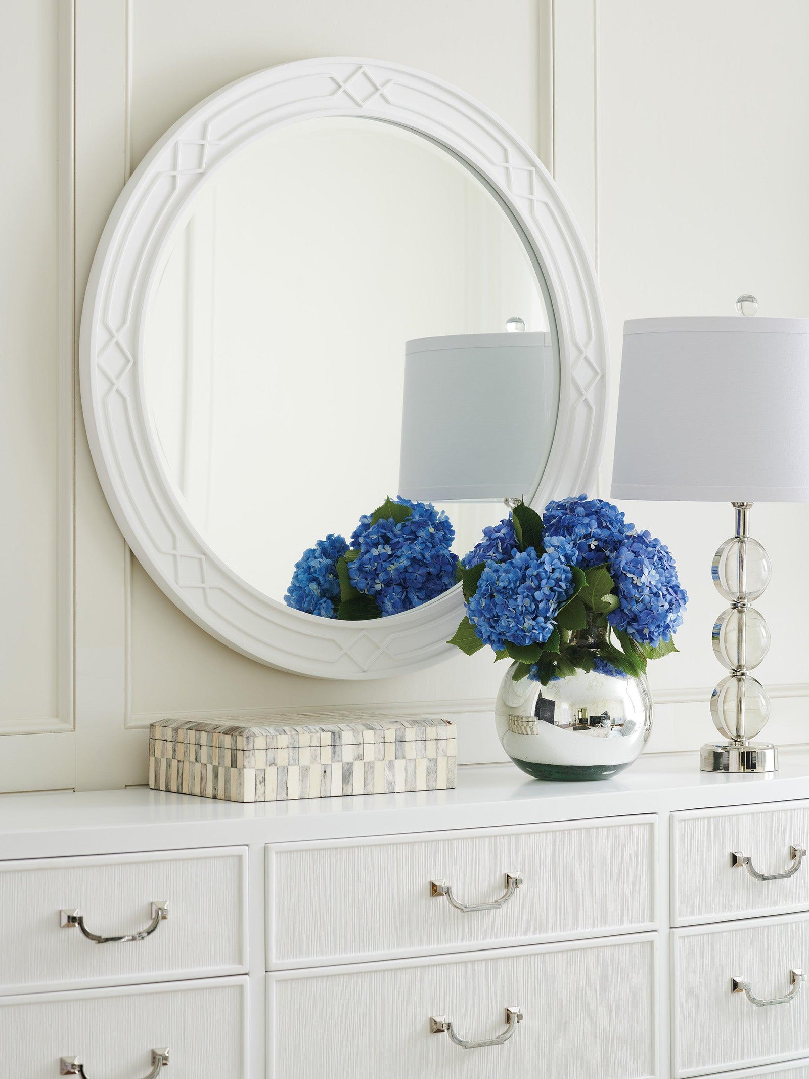 Lexington Avondale Carreno Round Mirror WALL MIRRORS