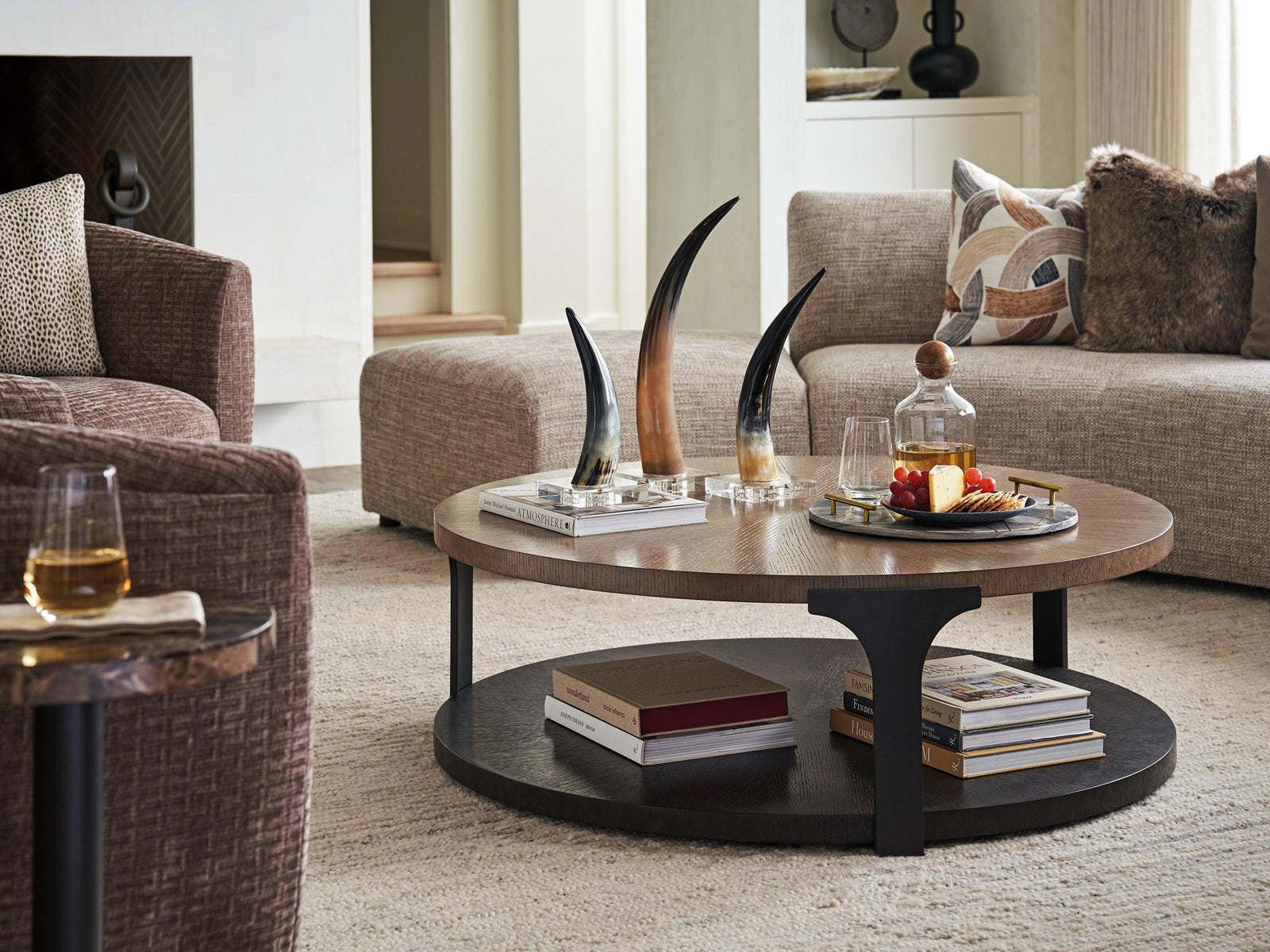 Lexington Zanzibar Kenya Round Cocktail Table COFFEE TABLES