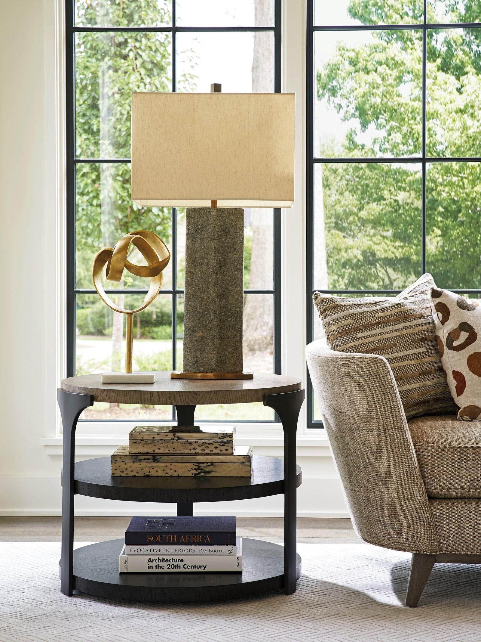 Lexington Zanzibar Kenya Round End Table ACCENT TABLES