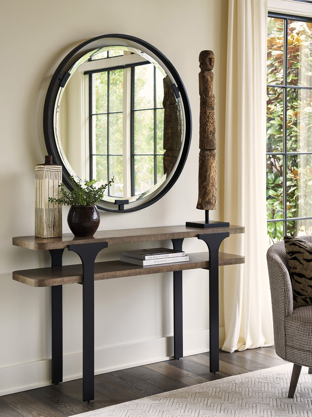 American Home Furniture | Lexington  - Zanzibar Aurora Round Mirror