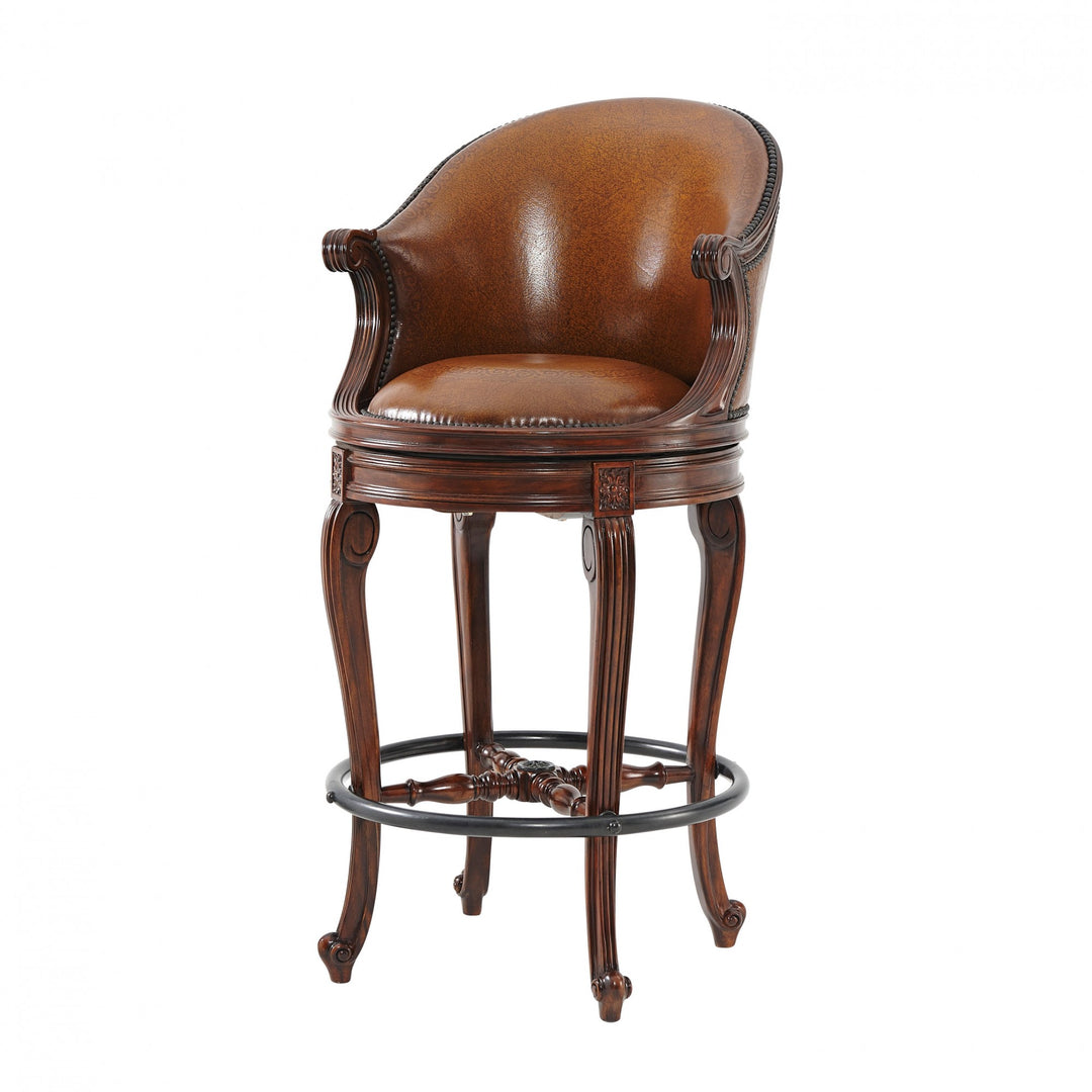 Evening at Ease Bar Stool - Theodore Alexander - AmericanHomeFurniture