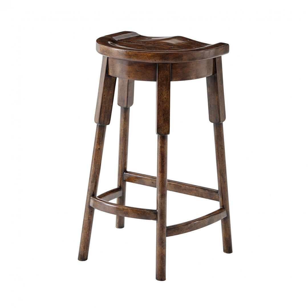 Norfolk Cottage Stool - Theodore Alexander - AmericanHomeFurniture