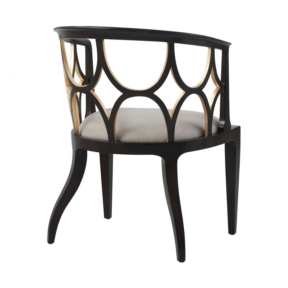 Ebonised Connaught Accent Chair - Theodore Alexander - AmericanHomeFurniture