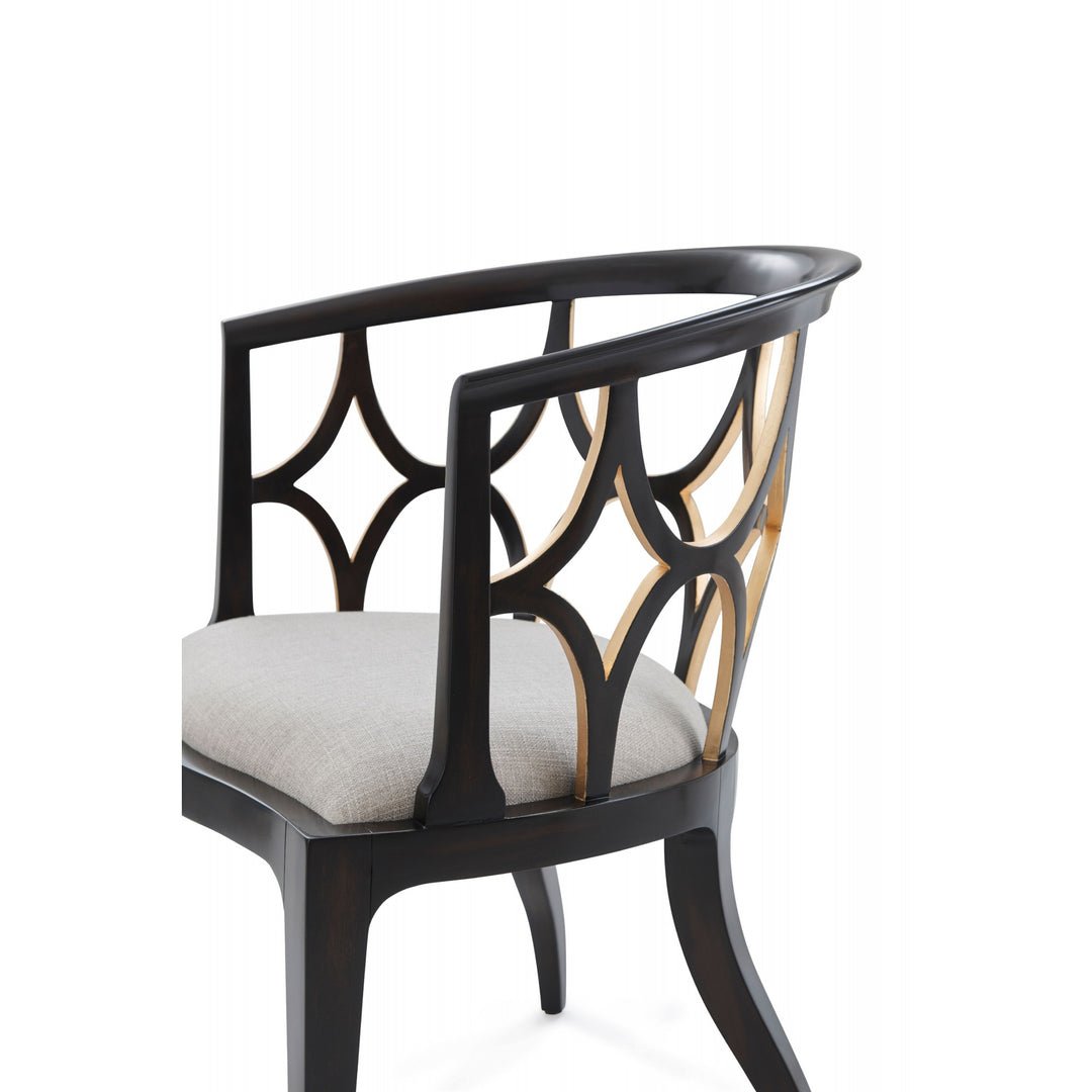 Ebonised Connaught Accent Chair - Theodore Alexander - AmericanHomeFurniture