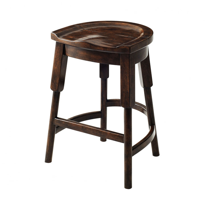 The English Inn Stool - Theodore Alexander - AmericanHomeFurniture