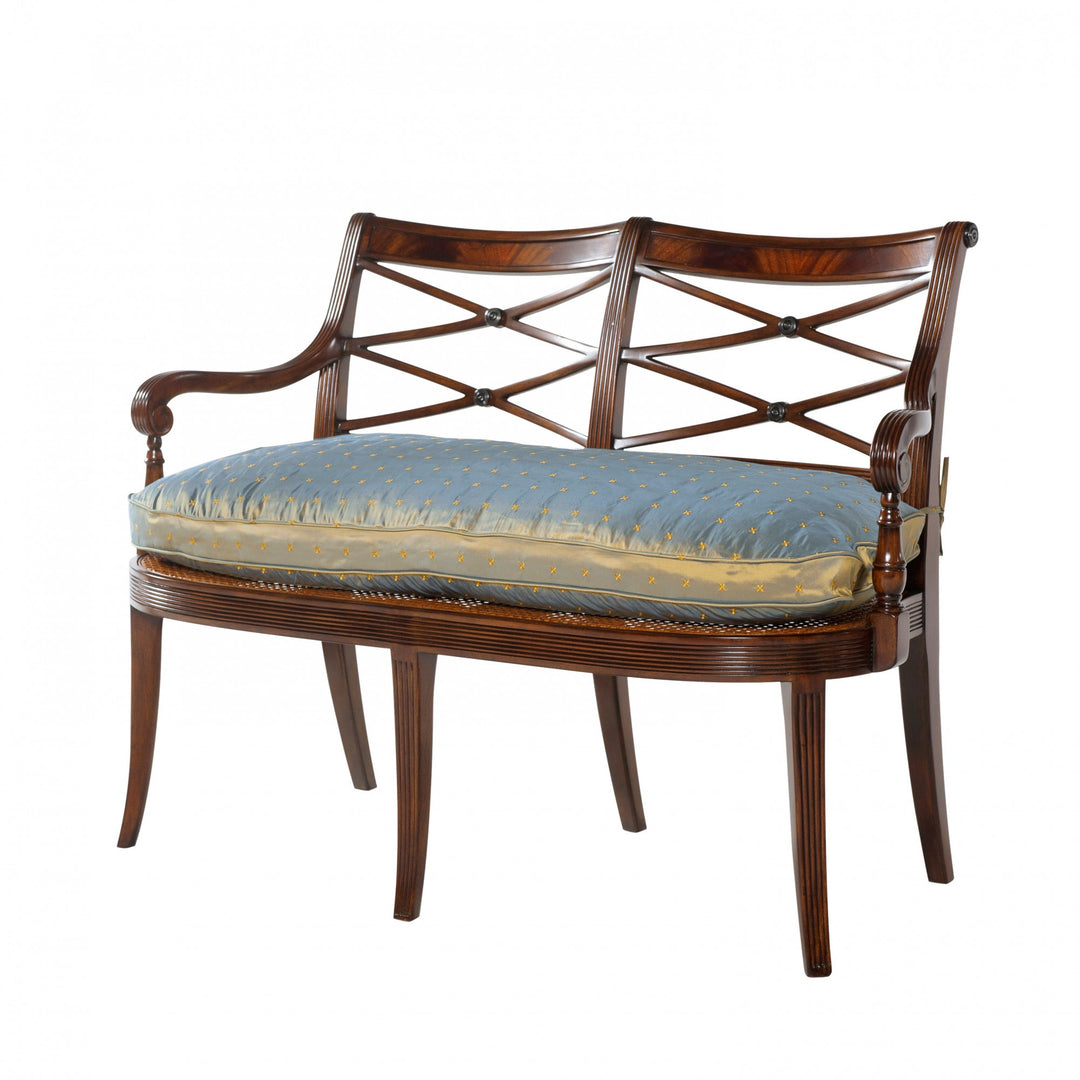 Recollections from Hanover Square Settee - Theodore Alexander - AmericanHomeFurniture