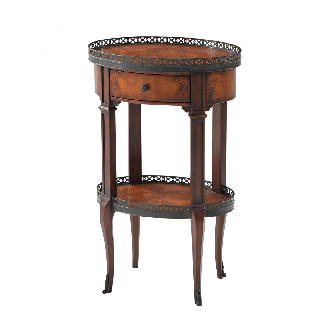 Delicate and Pierced Accent Table - Theodore Alexander - AmericanHomeFurniture