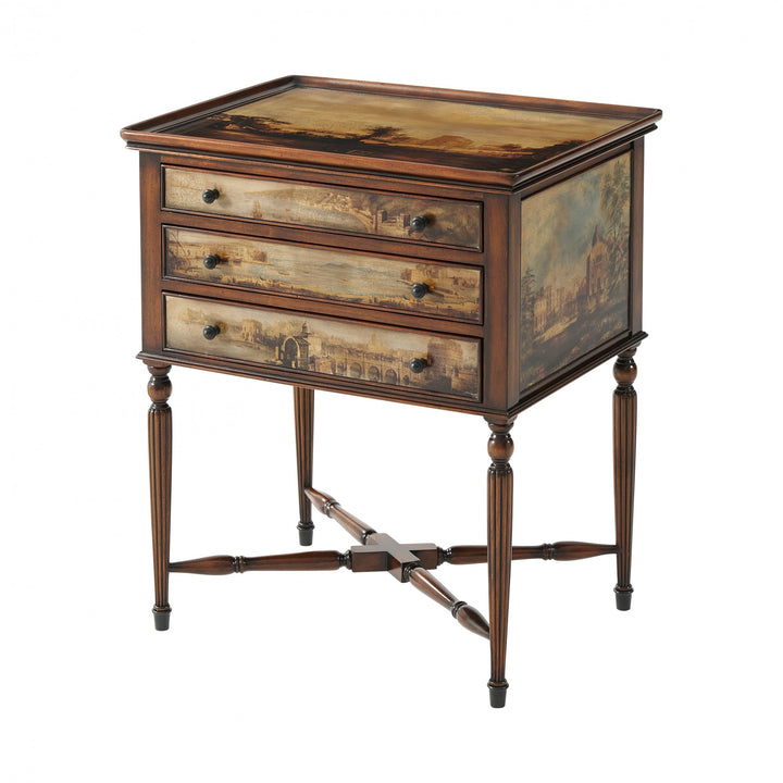 Arcadia Side Table - Theodore Alexander - AmericanHomeFurniture