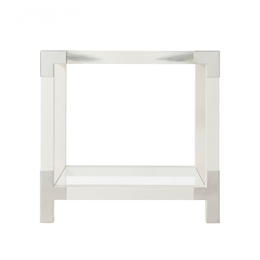 Cutting Edge Accent (Longhorn White) Table - Theodore Alexander - AmericanHomeFurniture