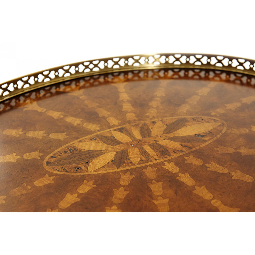 Radiating Parquetry Accent Table - Theodore Alexander - AmericanHomeFurniture