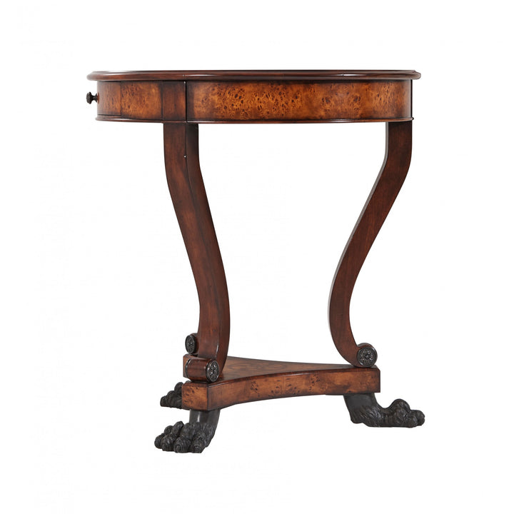 Burl Swirls Side Table - Theodore Alexander - AmericanHomeFurniture