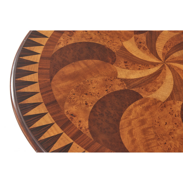 Burl Swirls Side Table - Theodore Alexander - AmericanHomeFurniture