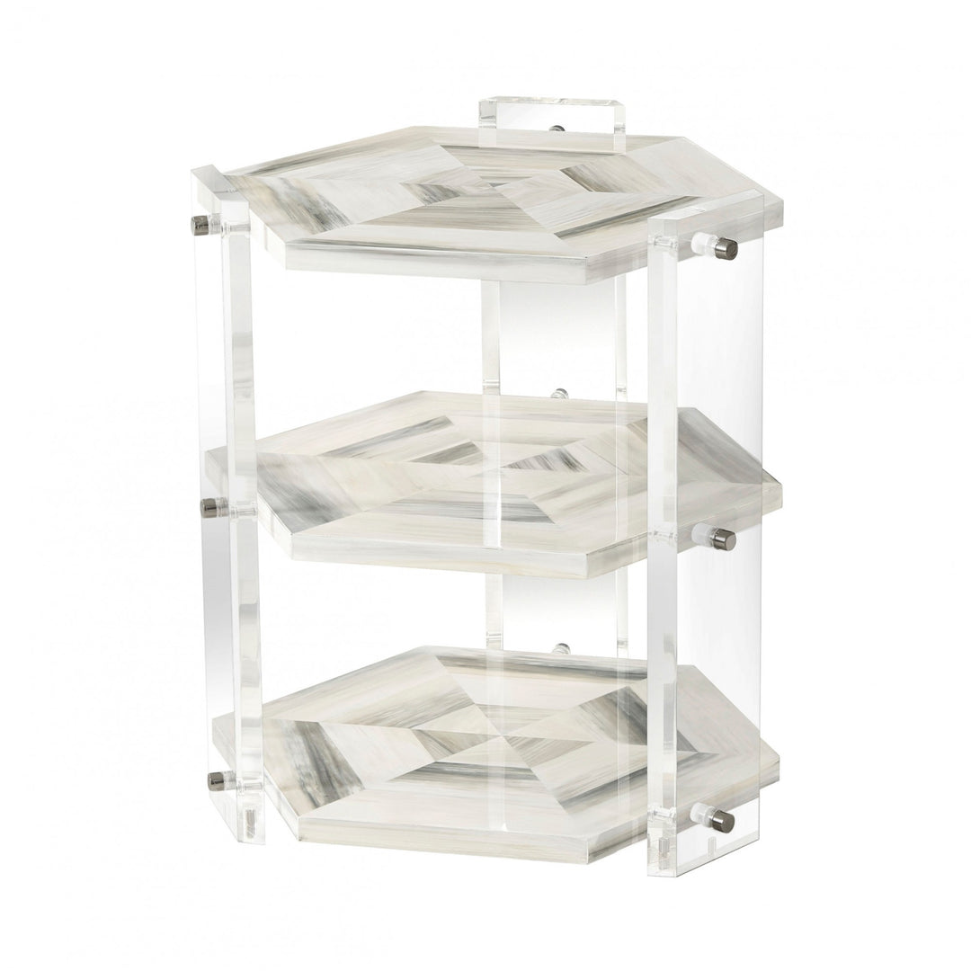 Quadrilateral Tiers Side Table - Theodore Alexander - AmericanHomeFurniture