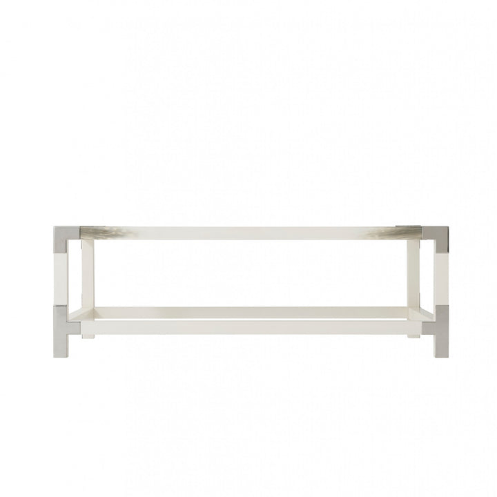 Cutting Edge(Longhorn White) Cocktail Table - Theodore Alexander - AmericanHomeFurniture