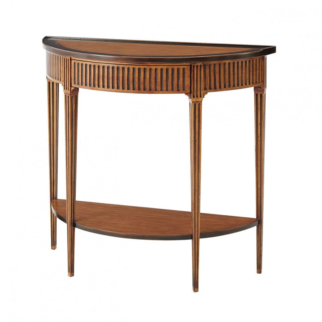 The Provincial Bowed Console Table - Theodore Alexander - AmericanHomeFurniture