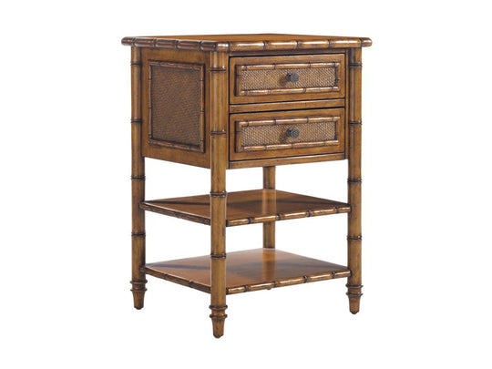 Tommy Bahama Home Island Estate Ginger Island Bedside Table NIGHTSTANDS