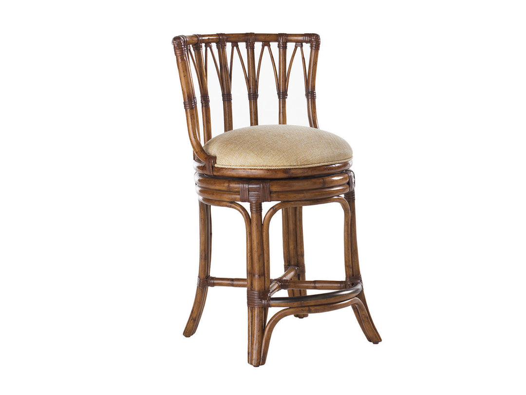 American Home Furniture | Tommy Bahama Home  - Island Estate South Beach Swivel Counter Stool