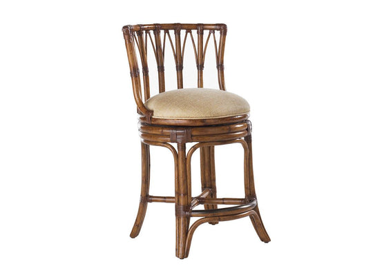 Tommy Bahama Home Island Estate South Beach Swivel Counter Stool BAR STOOLS + COUNTER STOOLS