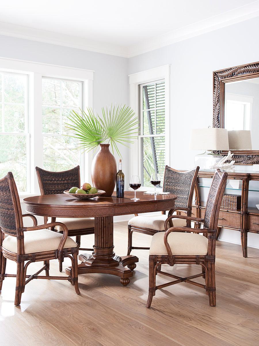 Tommy Bahama Home Island Estate Mangrove Arm Chair - Set of 2 DINING CHAIRS