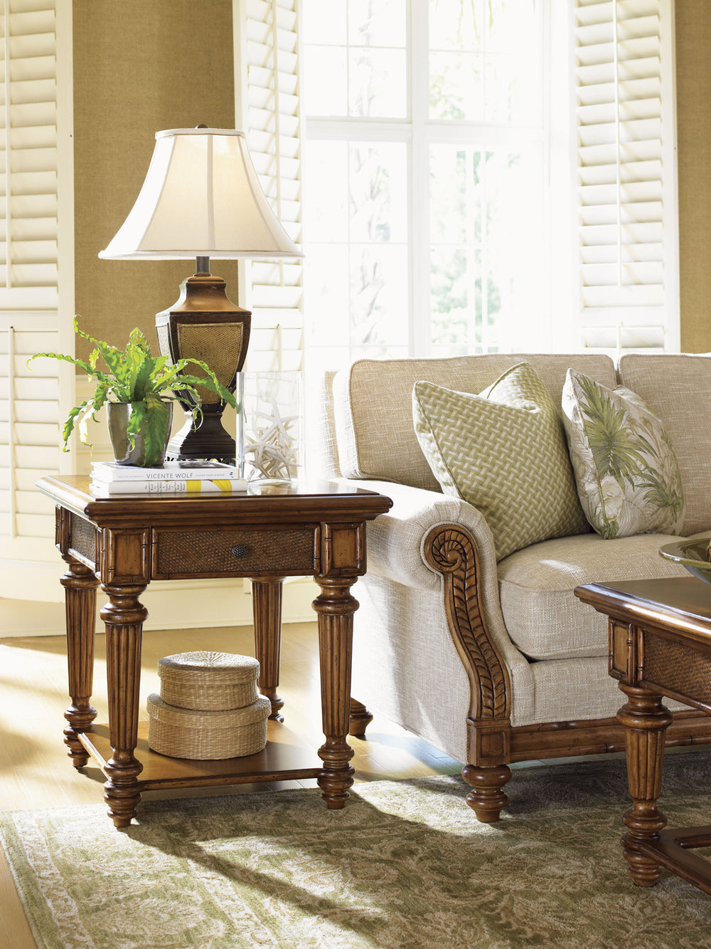 American Home Furniture | Tommy Bahama Home  - Island Estate Boca End Table