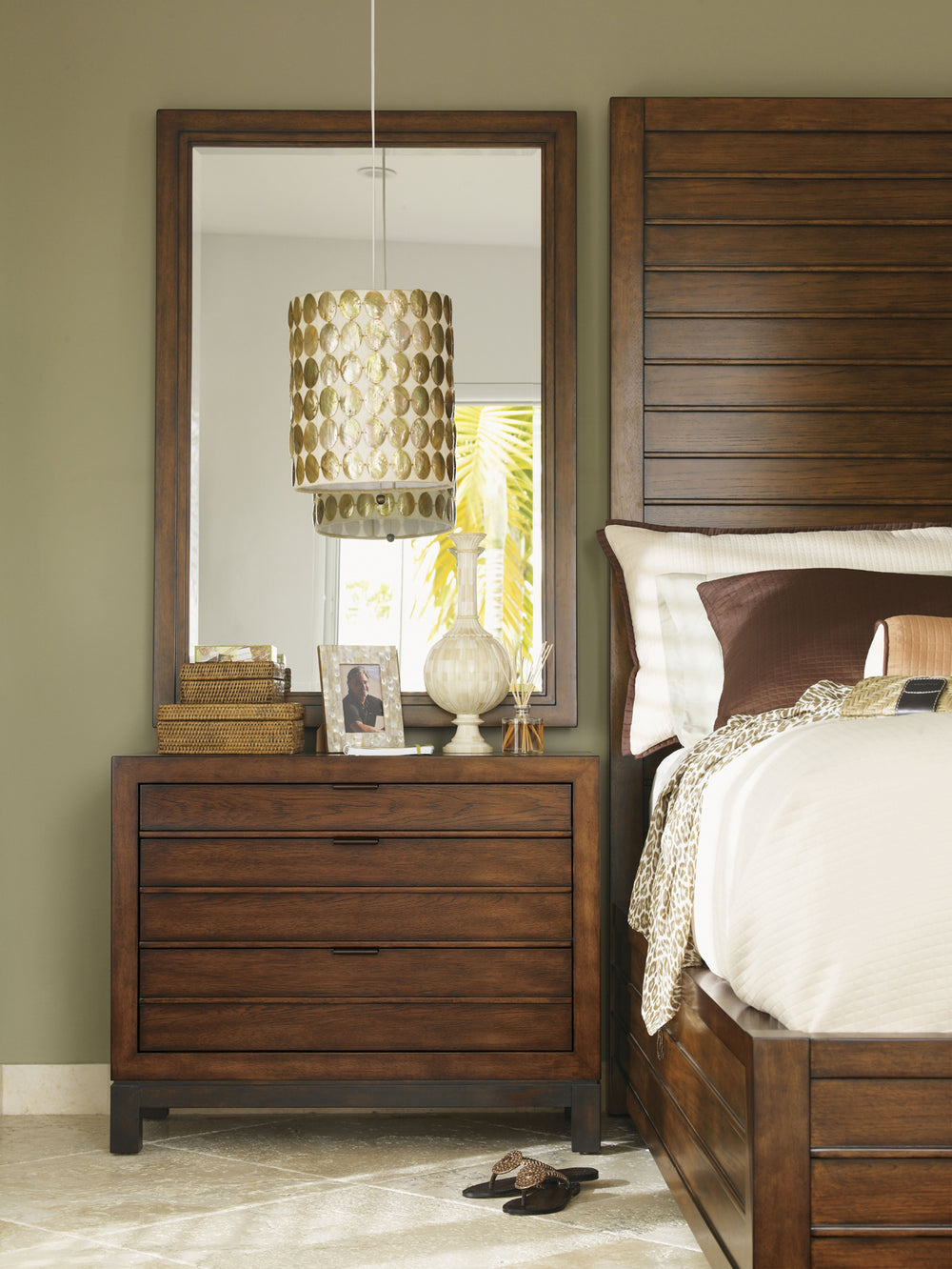 American Home Furniture | Tommy Bahama Home  - Ocean Club Coral Nightstand