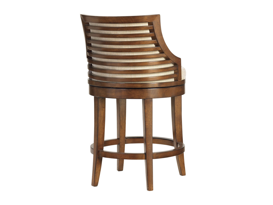 American Home Furniture | Tommy Bahama Home  - Ocean Club Cabana Swivel Counter Stool