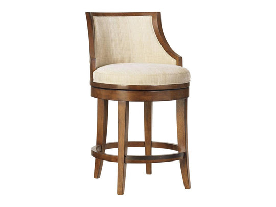 Tommy Bahama Home Ocean Club Cabana Swivel Counter Stool BAR STOOLS + COUNTER STOOLS