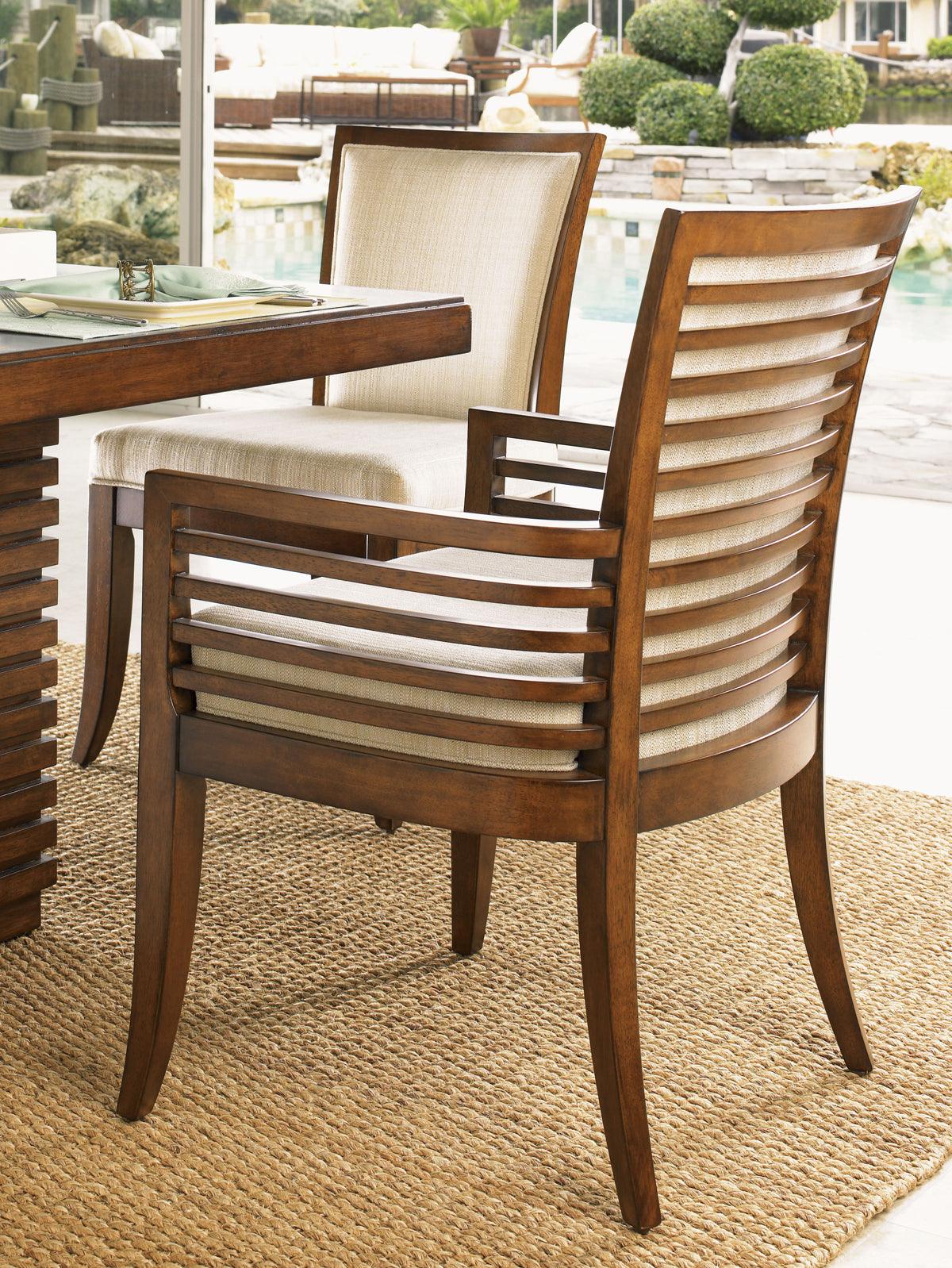 Tommy Bahama Home Ocean Club Kowloon Arm Chair - Set of 2 DINING CHAIRS
