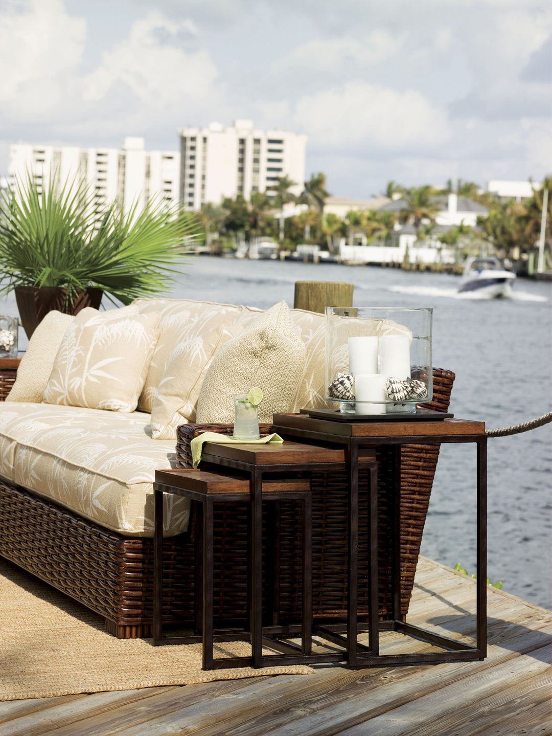 American Home Furniture | Tommy Bahama Home  - Ocean Club Ocean Reef Nesting Tables