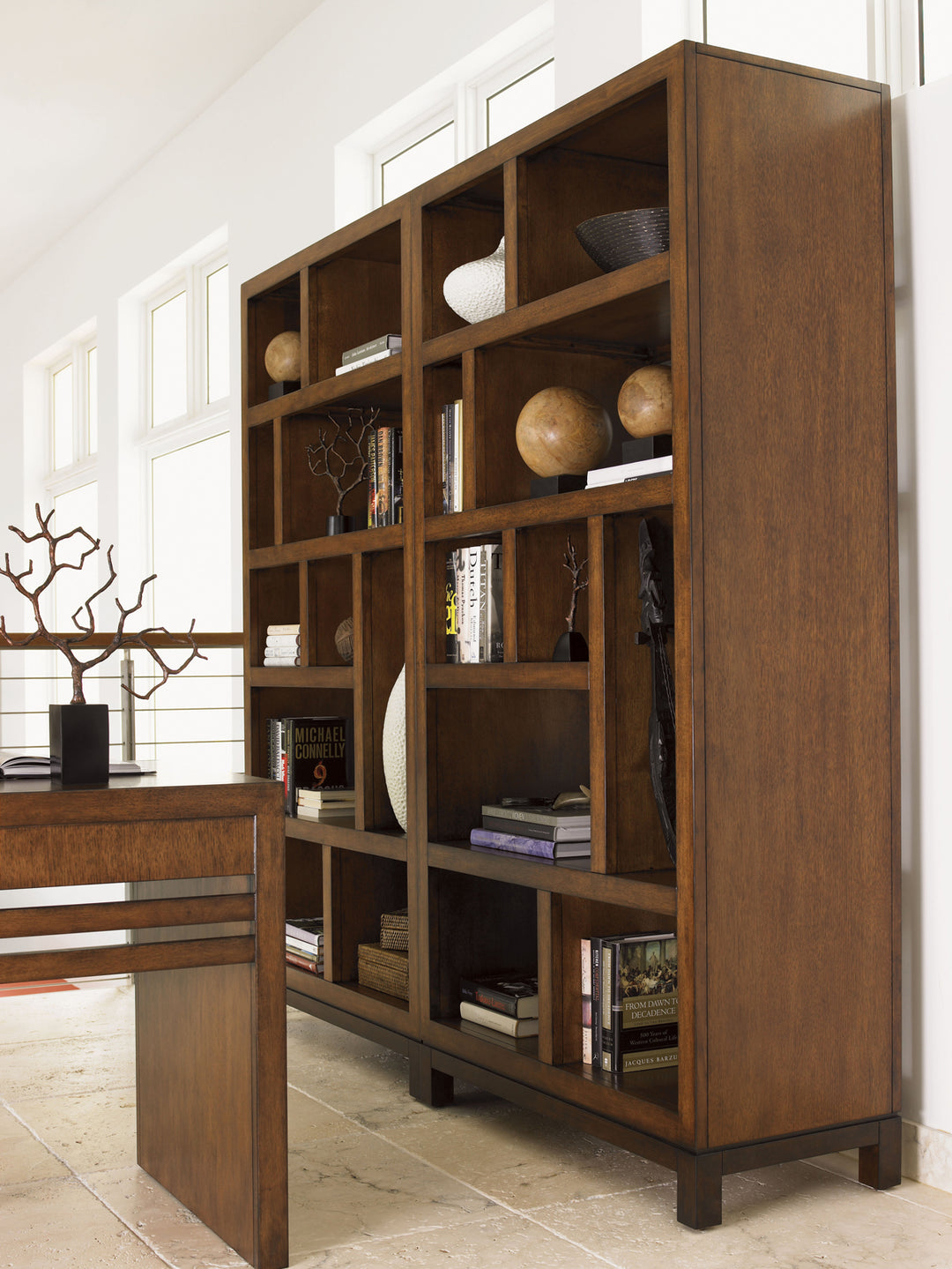 American Home Furniture | Tommy Bahama Home  - Ocean Club Tradewinds Bookcase Etagere