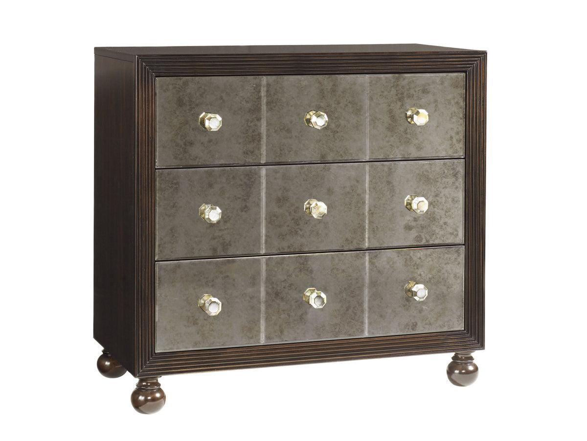 Tommy Bahama Home Royal Kahala Starlight Mirrored Nightstand NIGHTSTANDS